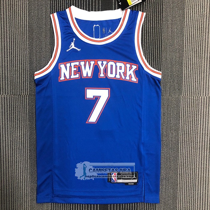 Camiseta New York Knicks Carmelo Anthony NO 7 Statement 2020-21 Azul